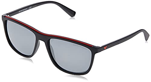 Emporio Armani 0ea4109 50426g 57 Gafas de Sol, Matte Black, Hombre