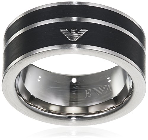 Emporio Armani Anillo de hombre con acero inoxidable - Tamaño 25