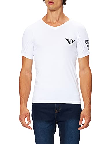 Emporio Armani Edición On-Site Camiseta, Hombre, Blanco, L