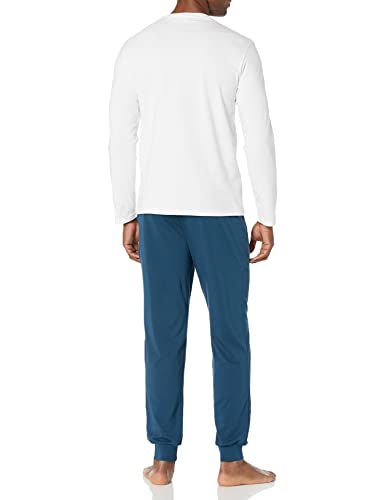 Emporio Armani Endurance Pijama Endurance, Hombre, Blanco/Azul (Abyss), S