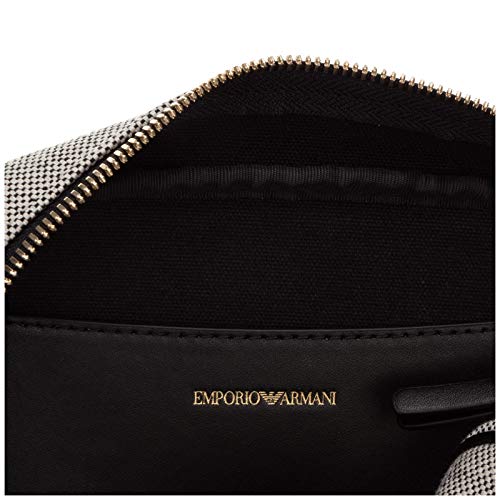 Emporio Armani mujer clutch white - black