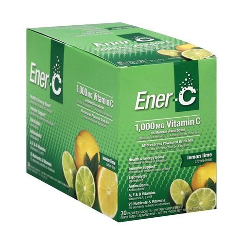 Ener-C Vitamin Drink Mix, Lemon Lime, 1000 Mg, 30 Count by Ener-C