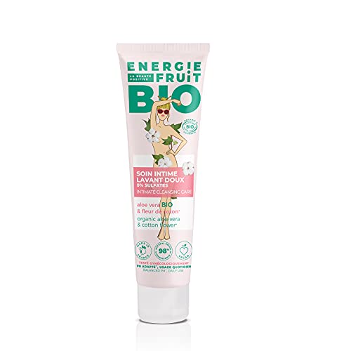 ENERGIE FRUIT | Gel de cuidado íntimo | Certificación BIO por Ecocert | Flor de algodón y aloe vera | Vegano | 150 ml