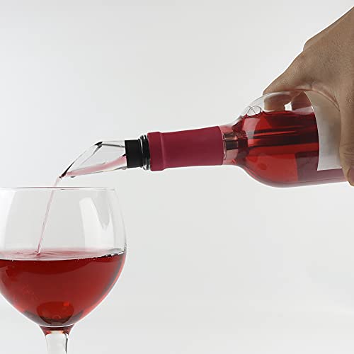 Enfriador de Vino ALDIVINO con Función 3-en-1 : Tapón Decantador, Enfriador de Botella y Vertedor Anti goteo · Mantiene todos los tipos de vino a una temperatura óptima