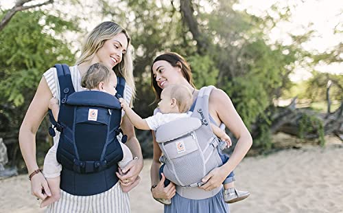 Ergobaby Adapt Cool Air Mesh Mochila Portabebes Ergonomico para Recien Nacido 3-Posiciones, Azul Marino (BCPEAPBLUE)