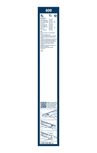 Escobilla limpiaparabrisas Bosch Twin 600, Longitud: 600mm – 1 escobilla limpiaparabrisas para el parabrisas frontal