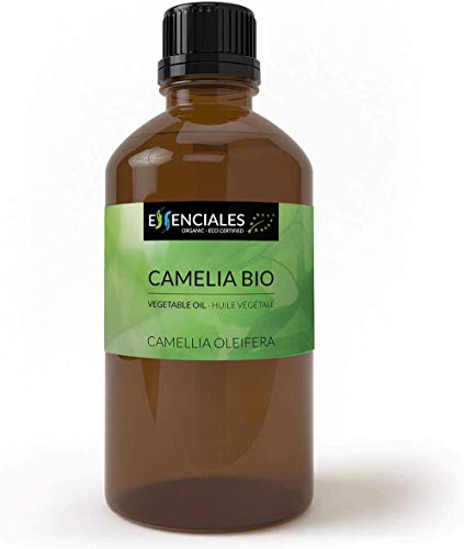 Essenciales - Aceite Vegetal de Camelia BIO, 100% Puro y Certificado Ecológico, 100 ml | Aceite Vegetal de Semillas de Camellia Oleifera