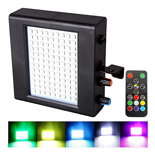 Estroboscopio Atómico Luces LED, 108 piezas Color luz estroboscópica con Control Remoto, Luz Intermitente Súper Brillante, Luces de juego LED discoteca