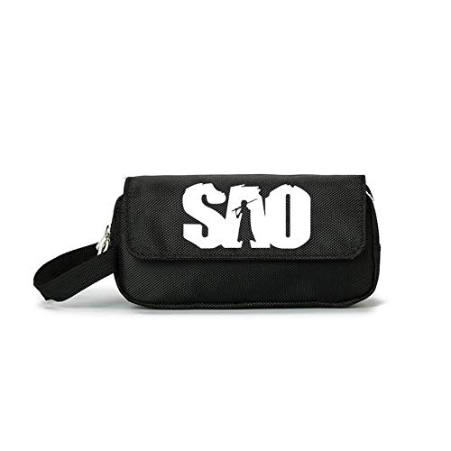 Estuche de anime Sword art Online Bolsa de Lápiz Lapicero Lapices Pencil Case Portalapices Neceser Maquillaje para Material de Papelería con para Estudiantes en Escuela