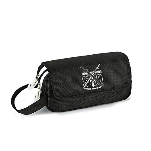 Estuche de anime Sword art Online Bolsa de Lápiz Lapicero Lapices Pencil Case Portalapices Neceser Maquillaje para Material de Papelería con para Estudiantes en Escuela