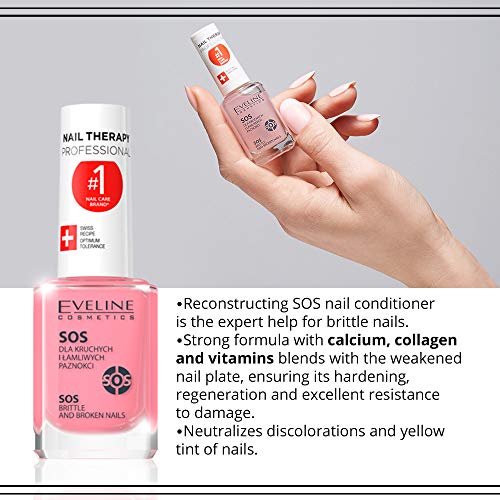 Eveline Cosmetics Therapy for brittle y Broken Nails, 1 pieza