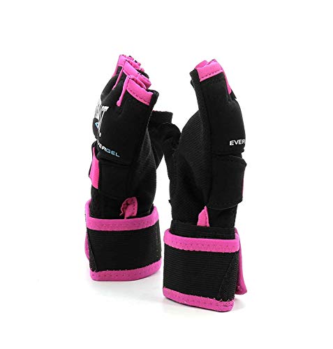 Everlast Evergel - Equipo de Boxeo Unisex para Adultos, Color Negro/Rosa, S/M