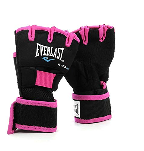 Everlast Evergel - Equipo de Boxeo Unisex para Adultos, Color Negro/Rosa, S/M