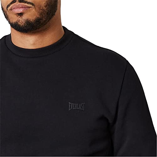 Everlast Hombre Sudadera Cuello Redondo Negro M