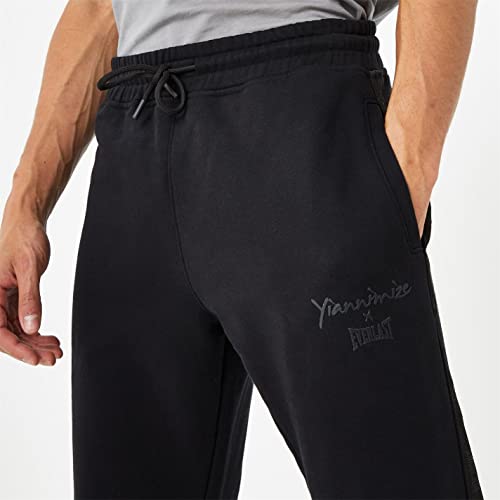 Everlast Hombre x Yiannimize Pantalones Deportivos Joggers Negro XXL