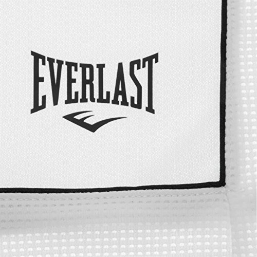 Everlast - Pantalones cortos de baloncesto para hombre, sueltos, ropa deportiva, Todo el año, Hombre, color negro/blanco, tamaño S