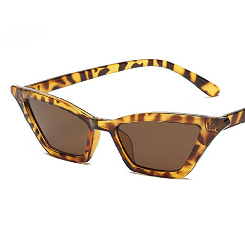 F Fityle Gafas De Sol Retro De Ojo De Gato De 2 Piezas para Mujer UV400 Lente De Espejo Gafas De Los Años 90 Gafas