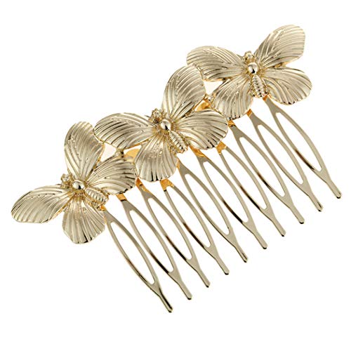 Fascigirl Peine Del Pelo De La Mariposa De Las Mujeres Elegante Aleación Decorativa Vintage Alambre Para El Cabello Peine Lateral Para El Cabello Accesorio Retro Para El Cabello