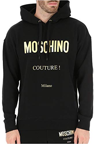 Felpa Moschino in Cotone Uomo MOSCHINO cod.1731 BLACK SIZE:44