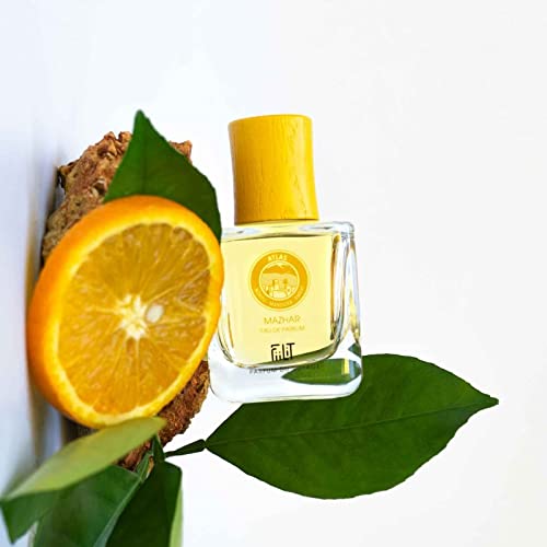 FiiLiT parfum du voyage Agua de perfume Natural MAZHAR ATLAS, Mixto, Spray recargable, Neroli Flor de Naranjo Oriental, para unisex, 50 ml 6.5 x 10.5 x 5