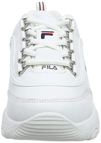 FILA Strada kids Zapatilla para Unisex niños, Blanco (White), 35 EU