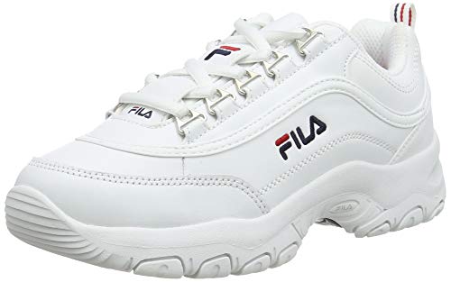 FILA Strada kids Zapatilla para Unisex niños, Blanco (White), 35 EU