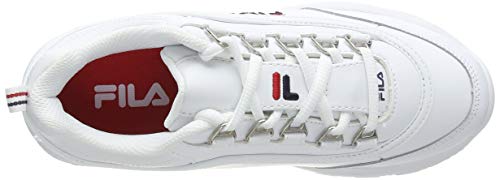 FILA Strada kids Zapatilla para Unisex niños, Blanco (White), 35 EU