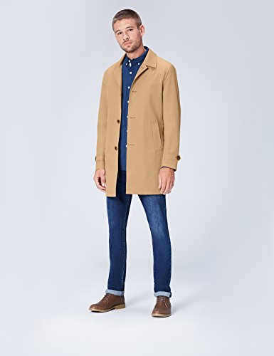 find. Mac, Abrigo Hombre, Marrón (Canel Camel), Small