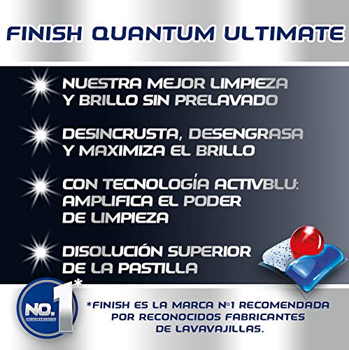 Finish Powerball Quantum Ultimate, pastillas para el lavavajillas - 25 unidades