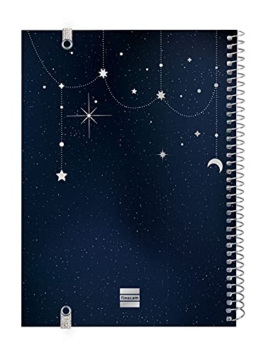 Finocam Espiral Design Collection Moon - Agenda Enero 2022 - Diciembre 2022 (12 meses), Sobremesa - E10 - 155x212 mm, Moon