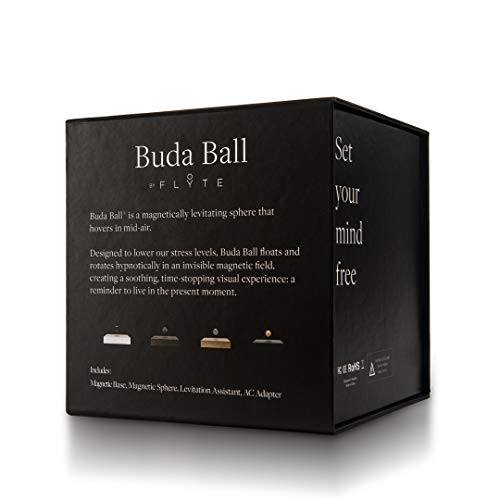 FLYTE Buda Ball- Bola Flotante con Base de Madera (Dorado/Negro), 18481