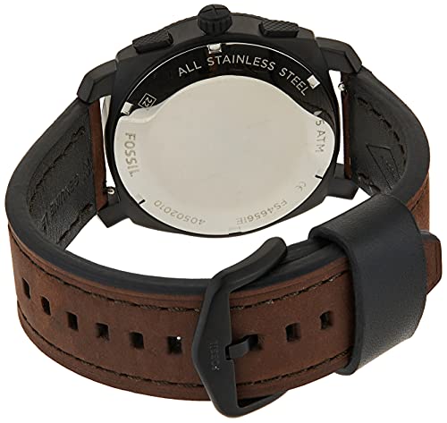 Fossil Reloj Cronógrafo para Hombre de Cuarzo con Correa en Cuero FS4656IE