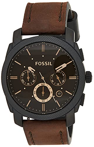 Fossil Reloj Cronógrafo para Hombre de Cuarzo con Correa en Cuero FS4656IE