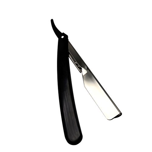 Frcolor Right Barber Professional Razor, herramienta de afeitar de barba de seguridad manual de acero inoxidable