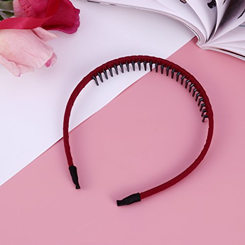 Frcolor Venda del aro del pelo de Hairband del peine de los dientes 6pcs con el accesorio de Headwear de los dientes para las mujeres de las muchachas