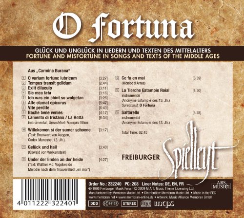 Freiburger Spielleyt - O Fortuna