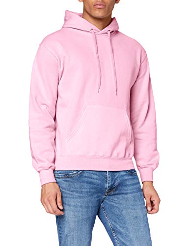 Fruit of the Loom SS026M, Sudadera con capucha y cremallera Para Hombre, Rosa (Light Pink), Large