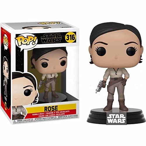 Funko Pop Star Wars The Rise of Skywalker: Rose, Dibujos Animados, Color Natural, One-Size (39888)