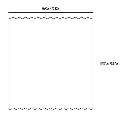 Funria Cortina Baño Impermeable Antimoho Antibacteriano Cortinas Baño EVA Cortinas de Ducha, Anillos de Cortina Incluidos, 180 X 180CM