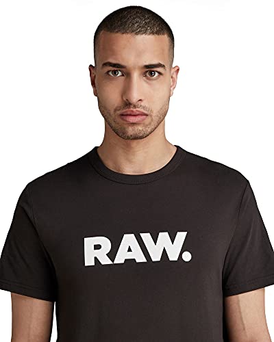 G-STAR RAW, hombres Camiseta Holorn, Negro (black 8415-990), M