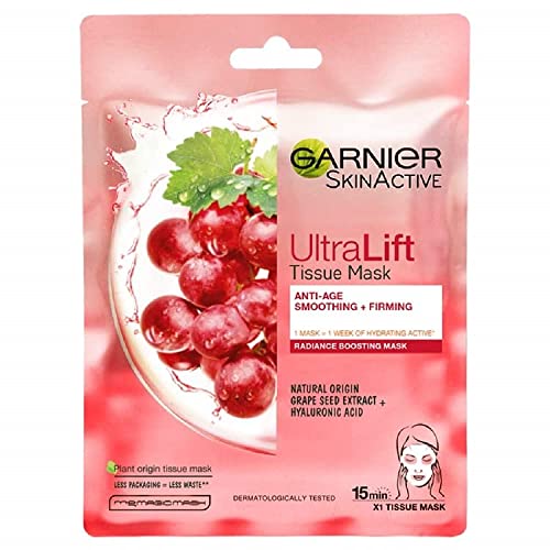 Garnier Mascarilla antienvejecimiento de tela Ultralift Anti Ageing 28 g