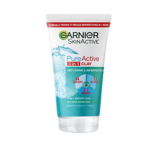 Garnier Pure Activo 3-en-1 de lavado / Scrub / Mascarilla 150 ml