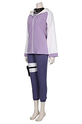 Generic Hyūga Hinata - Chaqueta para disfraz de Halloween o carnaval, para mujer, color violeta, talla S