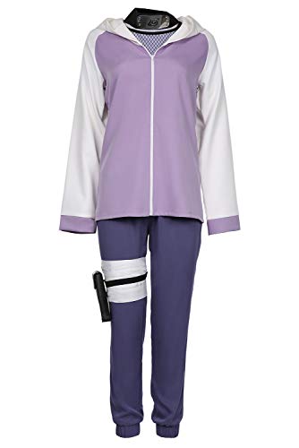 Generic Hyūga Hinata - Chaqueta para disfraz de Halloween o carnaval, para mujer, color violeta, talla S