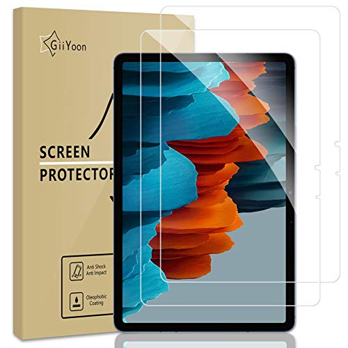 GiiYoon-2 Piezas Protector Pantalla para Samsung Galaxy Tab S7 11 Pulgadas 2020 (SM-T870/T875) Cristal Templado,[Sin Burbujas] [Alta Definicion] [9H Dureza] Vidrio Templado