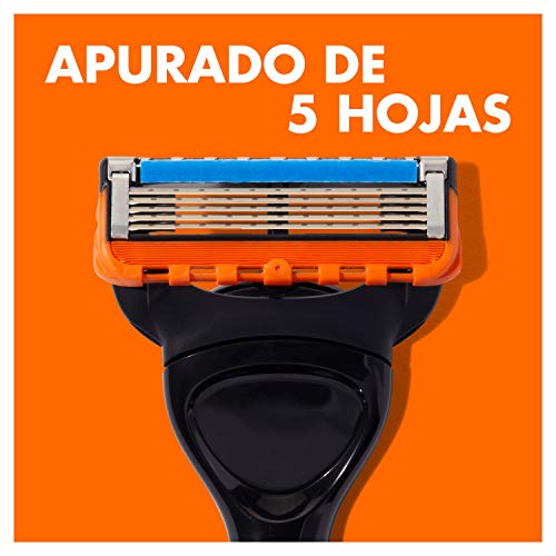 Gillette Fusion 5 Power Cuchillas de Afeitar Hombre, Paquete de 4 Cuchillas de Recambio