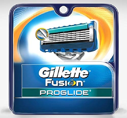 Gillette fusion proglide - Recambios para cuchillas de afeitar manuales (testados dermatológicamente, 4 unidades)