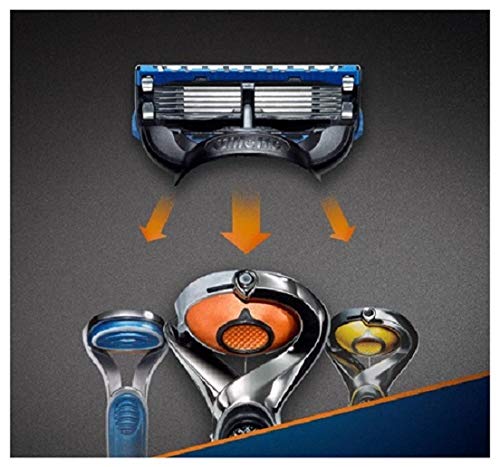 Gillette fusion proglide - Recambios para cuchillas de afeitar manuales (testados dermatológicamente, 4 unidades)