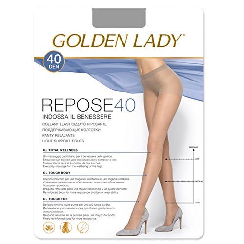 Golden Lady 9-Repose 40-Malto-M - Panty Descanso Repose 40 Mujer Color: Malto Talla: Medium