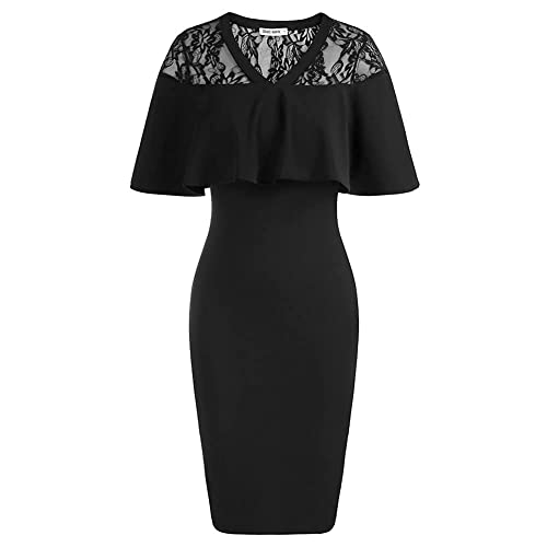 GRACE KARIN Vestidos Mujer Elegantes otoño Negro Noche Vestidos Cortos Bodycon Clubwear Fiesta Cocktail S